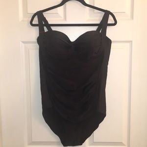 One piece swimsuit with built in push up bra!